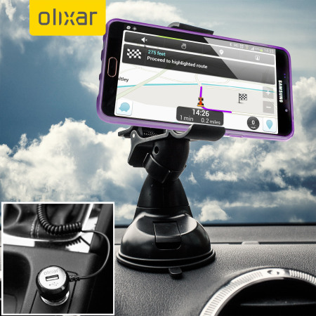 Olixar DriveTime Samsung Galaxy A7 2016 Car Holder & Charger Pack