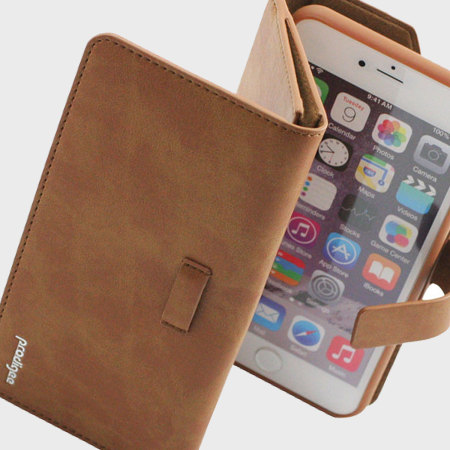 Prodigee Legacee iPhone 6S / 6 Eco-Leather Wallet Case - Caramel Brown