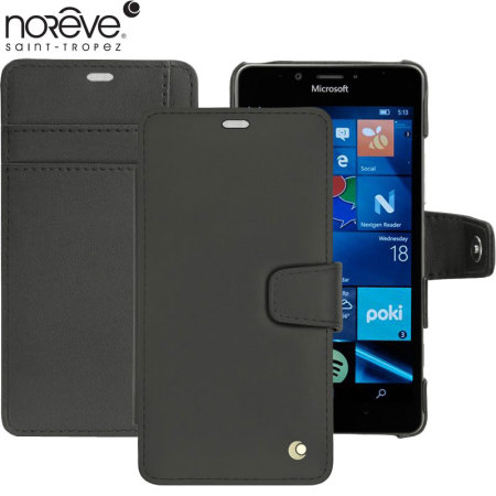 Noreve Tradition B Lumia 950 Genuine Leather Case - Black