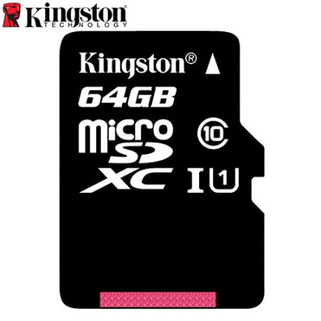 Kingston Digital Class 10 Micro SD Card with Adapter - 64GB