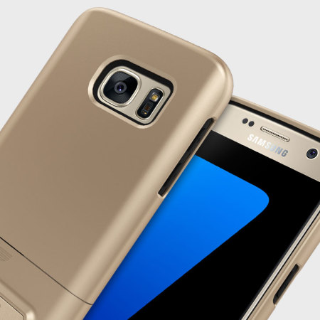 Seidio SURFACE Samsung Galaxy S7 Hülle mit Standfuß in Gold / Schwarz
