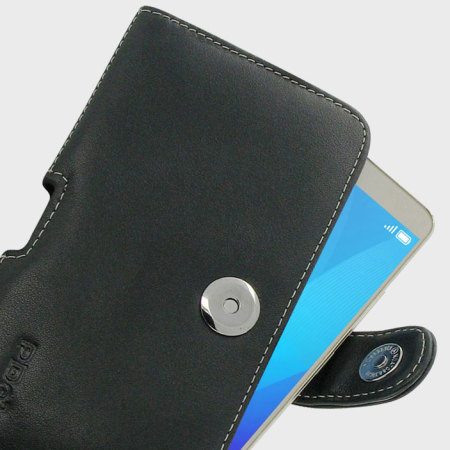 PDair Horizontal Leather Huawei Honor 5X Pouch Case - Black
