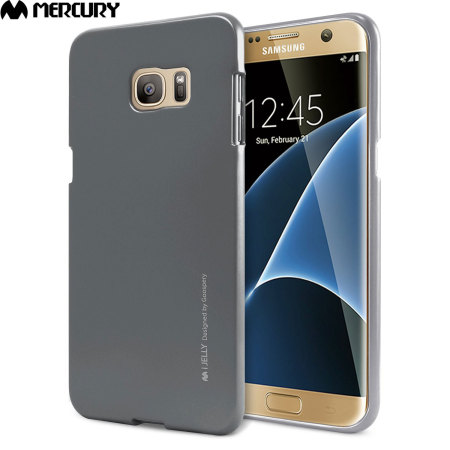 Mercury Goospery iJelly Samsung Galaxy S7 Edge Gel Hülle Metallic Grau