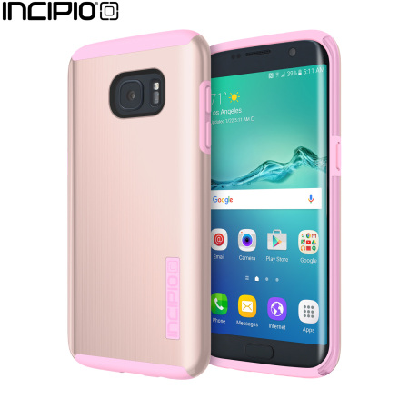 Incipio DualPro Shine Samsung Galaxy S7 Edge Case - Rose Gold / Pink