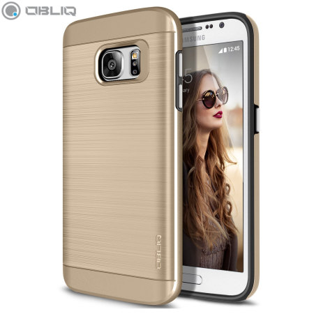 Obliq Slim Meta Samsung Galaxy S7 Case - Champagne Gold