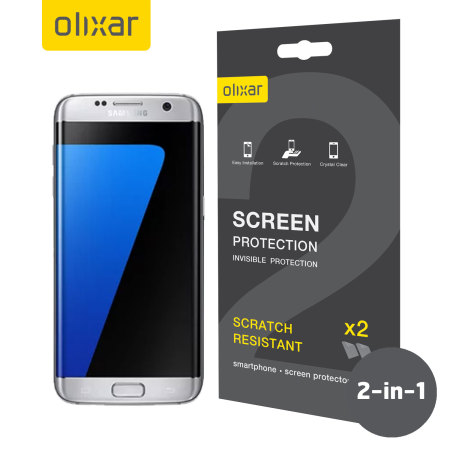 Olixar Full Cover Samsung Galaxy S7 Edge Screen Protector 2-in-1 Pack