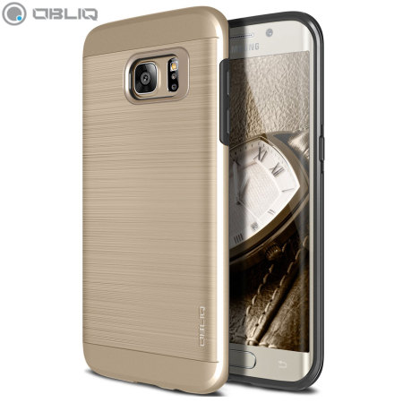 Obliq Slim Meta Samsung Galaxy S7 Edge Case - Champagne Gold