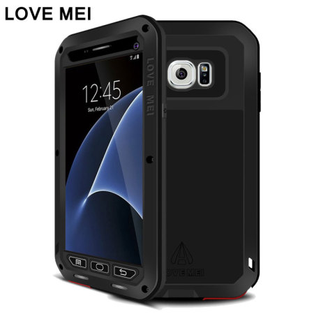 Love Mei Powerful Samsung Galaxy S7 Protective Deksel - Sort