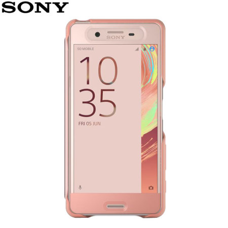 Official Sony Xperia X Performance Style Cover Touch Case - Rose Gold