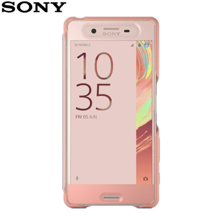 Original Sony Xperia X Style Tasche Touch Case in Rosa Gold