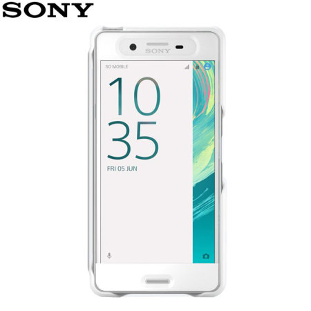 Coque Sony Xperia X Officielle Style Cover Touch - Blanche