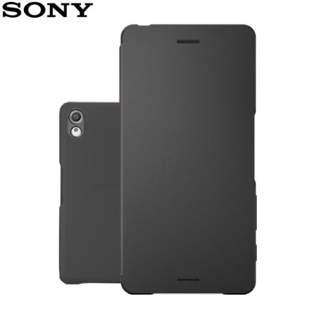 Original Sony Xperia X Style Cover Flip Case Tasche Graphite Schwarz