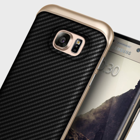 Caseology Envoy Series Galaxy S7 Edge Case - Carbon Fibre Black
