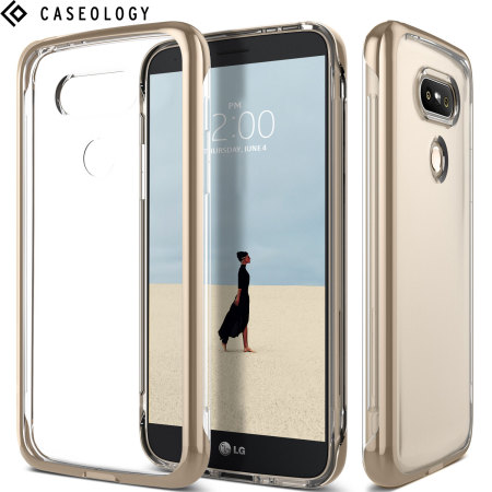 Caseology Skyfall Series LG G5 Case - Gold / Clear