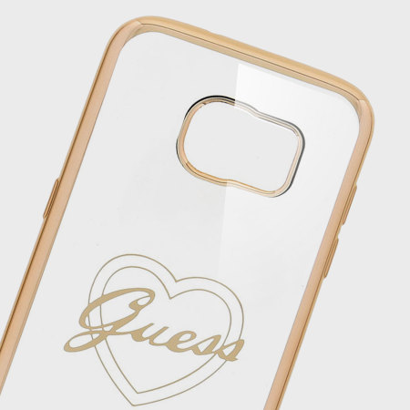 tvivl George Eliot omfavne Guess Signature Heart Samsung Galaxy S7 Edge Gel Case - Gold / Clear -  Mobile Fun Ireland