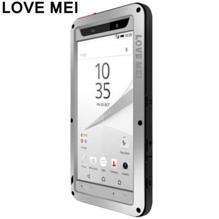 Love Mei Powerful Sony Xperia Z5 Premium Protective Skal - Silver