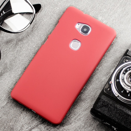 een vuurtje stoken Investeren Bewolkt Huawei Honor 5X Hybrid Rubberised Case - Red