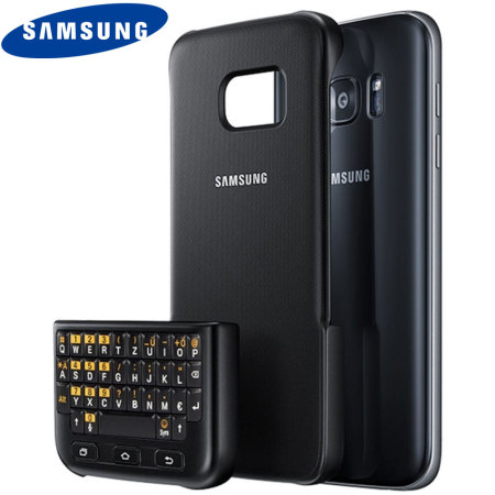 Offizielles Samsung Galaxy S7 QWERTZ Tastatur Cover in Schwarz