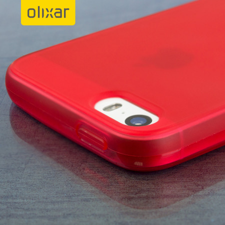 Funda iPhone SE Olixar FlexiShield - Roja