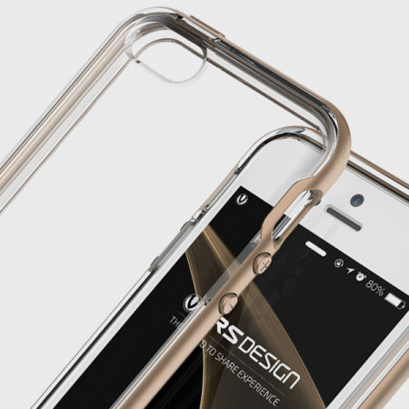 VRS Design Crystal Bumper iPhone SE Case - Champange Gold