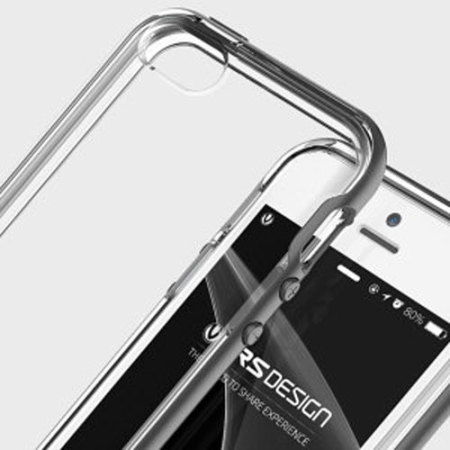 VRS Design Crystal Bumper iPhone SE Case - Steel
