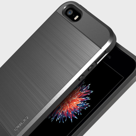 Funda iPhone SE Obliq Slim Meta - Gris Titanio