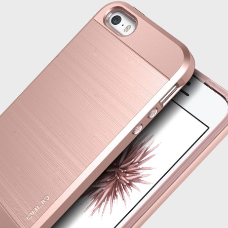 Obliq Slim Meta iPhone SE Case Hülle in Rosa Gold
