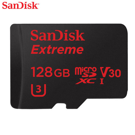 Carte Micro SDHC SanDisk Extreme avec adaptateur – 128Go