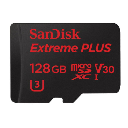 SanDisk Extreme Plus MicroSDXC Card with Adapter - 128GB