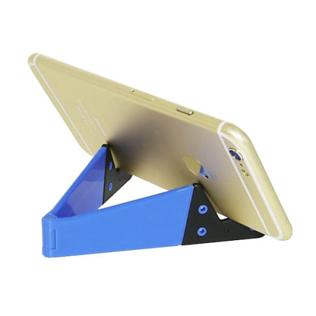 Portable Folding Smartphone Desk Stand - Blue