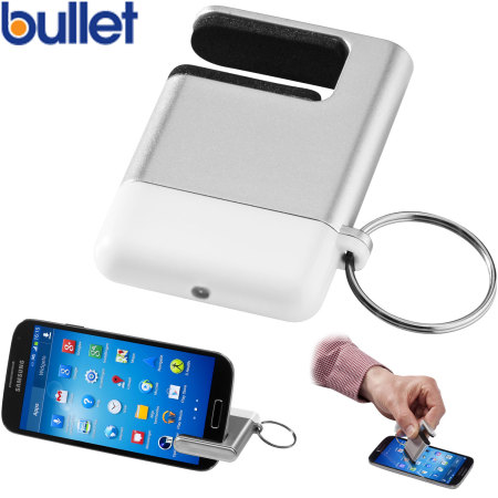 Support téléphone et Porte-clés Tampon Microfibres Bullet