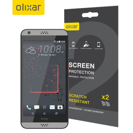 Olixar HTC Desire 530 / 630 Displayschutzfolie 2er Pack