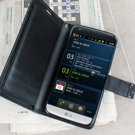Mercury Rich Diary LG G5 Premium Plånboksfodral - Svart