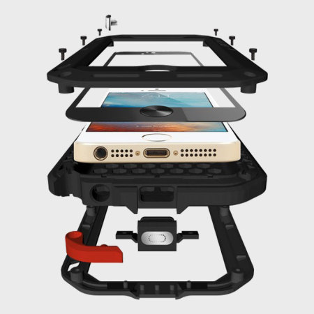  Love Mei Powerful iPhone SE Protective Case - Zwart