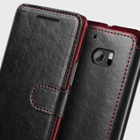 VRS Design Dandy Leather-Style HTC 10 Wallet Case - Black