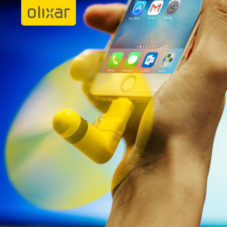 Olixar Pocketbreeze Mini Smartphone Selfie Fan - Yellow