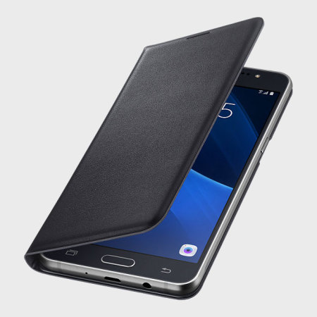 Markeer Wreedheid Irrigatie Official Samsung Galaxy J5 2016 Flip Wallet Cover - Black