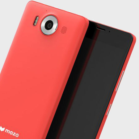 Mozo Microsoft Lumia 950 Wireless Charging Back Cover - Coral
