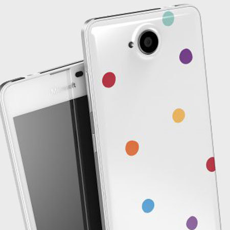 Mozo Microsoft Lumia 650 Batterieabdeckung in Candy Dots