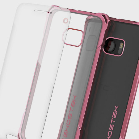 Coque HTC 10 Ghostek Covert - Transparent / Rouge