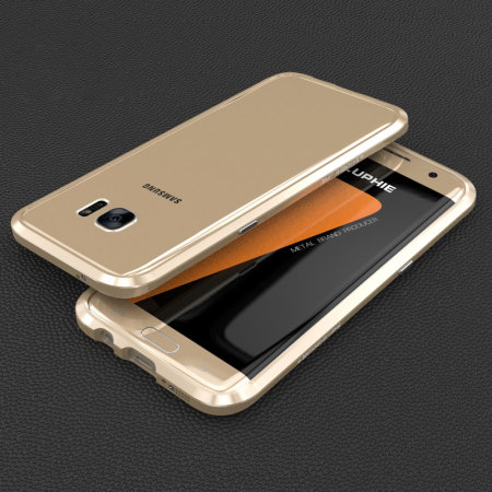 Luphie Blade Sword Samsung Galaxy S7 Edge Aluminium Bumper Case - Goud
