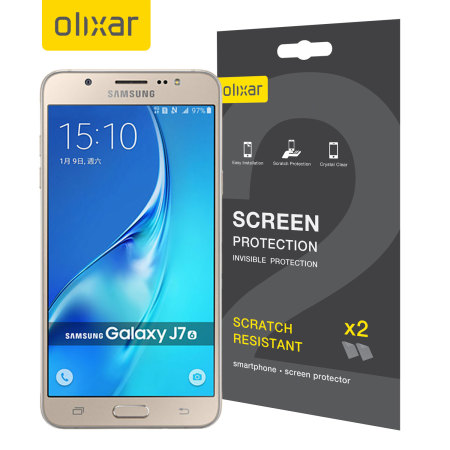 Protections d’écran Samsung Galaxy J7 2016 Olixar - Pack de 2