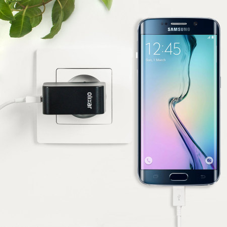Olixar High Power 2.4A Samsung Galaxy S6 Edge Europa Lichtnet Oplader