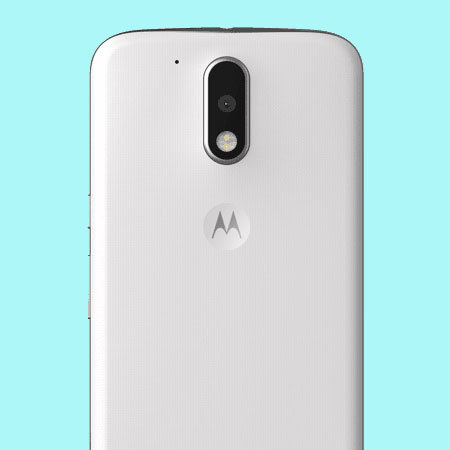 Official Moto G4 Shell Replacement Back Cover - Chalk White