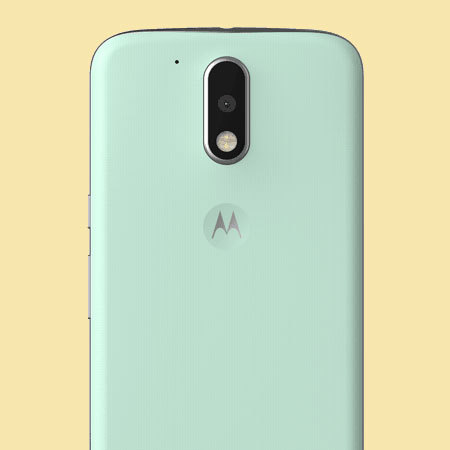 Official Moto G4 Plus Shell Replacement Back Cover - Foam Green