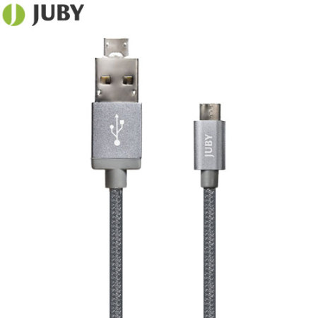 Juby AnyLink 2-in-1 Micro USB Charge & Sync Cable - Space Grey
