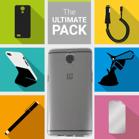 Das Ultimate Pack OnePlus 3 Zubehör Set in Schwarz