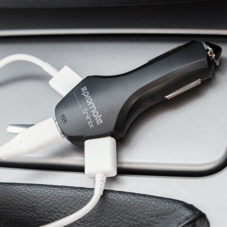 Promate 8.4A Triple Port Fast Car Charger