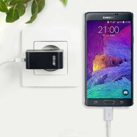 Olixar High Power 2.4A Samsung Galaxy Note 4 Europa Lichtnet Oplader