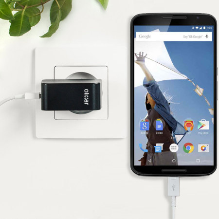 Chargeur secteur haute puissance Google Nexus 6 Olixar 2.4A – Prise EU